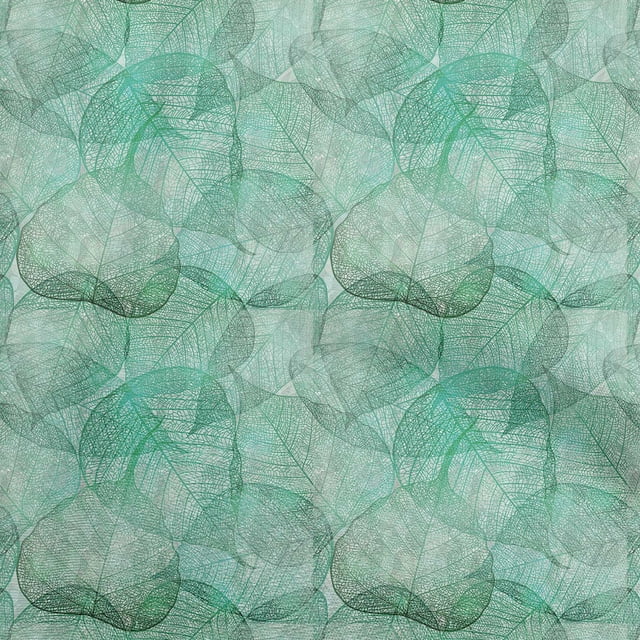 oneOone Rayon Sea Green Fabric Texture Leaf Sewing Craft Projects Fabric Prints By Yard 56 Inch Wide
