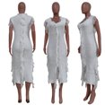thumbnail image 4 of Gspmoly Robes Grande Taille pour Femmes aux Formes, Robe Décontractée Mode Aguichant Polyvalente Unie en Tricot Sans Manches à Franges, Robes d'Été pour Femmes jusqu'à 70 % de Rabais, 4 of 9