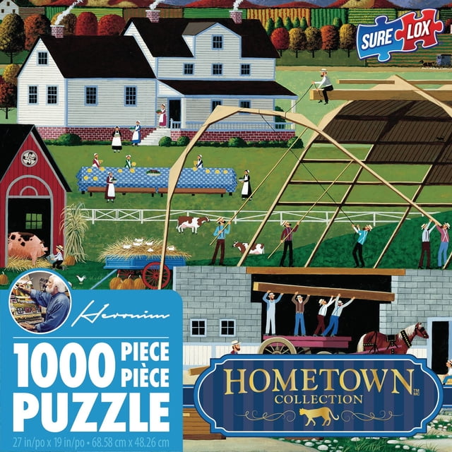 Sure-Lox 1000pc Hometown The New Barn Puzzle