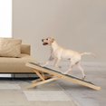 thumbnail image 4 of GROWTH TANK Wood Dog Ramp Non Slip Carpet Ladder Durable Folding Pet Dog Climbing Ladder for M, 4 of 9