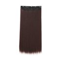 thumbnail image 1 of yeacher 23.6-Inch Seamless Straight Hair Extensions with 5 Clips, High-Temperature Fiber, Natural Look, 60cm Long, Easy Care, Multiple Colors Available, 1 of 6
