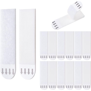 Picture Hanging Kit, High-viscosity Moisture-proof Adhesive Strips, Easy-to-use No Nails Mounting Tapes For Smooth Surfaces, Damage Free Heavy Duty Wall Hangers (12 Pairs)