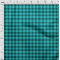 thumbnail image 3 of oneOone Cotton Poplin Turquoise Blue Fabric Gingham Check Sewing Craft Projects Fabric Prints By Yard 56 Inch Wide, 3 of 4