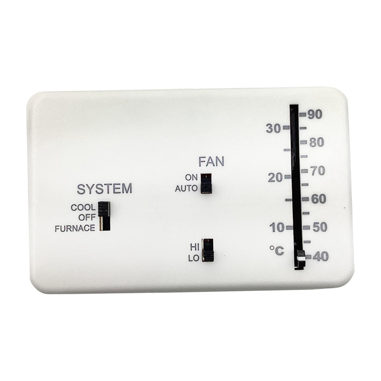 RV Analog Thermostat, RV Thermostat Cool/furnace/Fan/Off Replace Parts for 3106995.032 RV Accessories, white