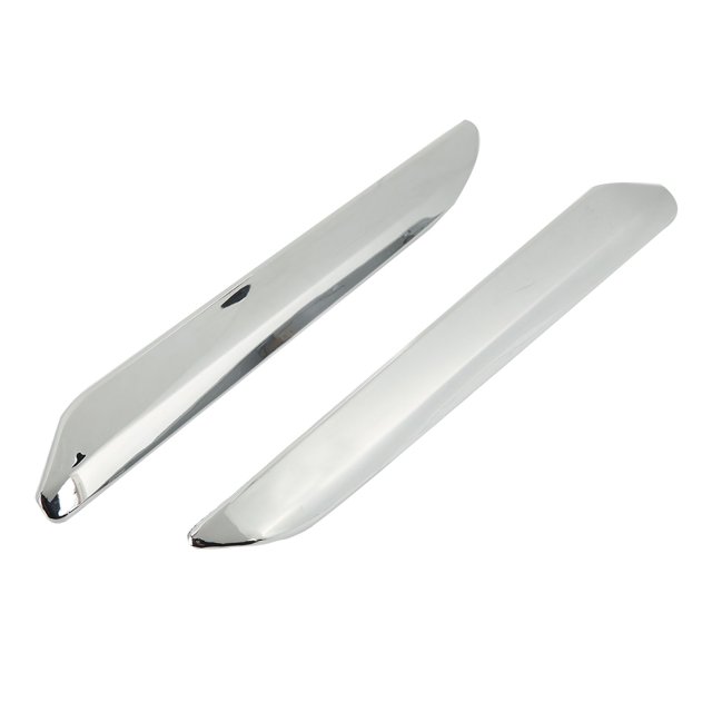 Front Bumper Strip, 2pcs Left Right Silver Front Bumper Trim For Car