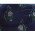 thumbnail image 4 of oneOone Georgette Viscose Fabric Leaves & Floral Block Decor Fabric Printed BTY 42 Inch Wide, 4 of 4