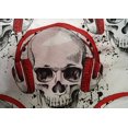 thumbnail image 4 of oneOone Cotton Silk Red Fabric Skull Sewing Material Print Fabric By The Yard 42 Inch Wide, 4 of 4