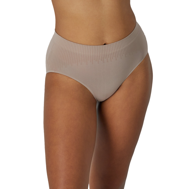 Bali Womens Comfort Revolution Modern Seamless Hi-Cut Panty, 9, Evening Blush