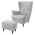 thumbnail image 1 of CHOK 2024 Wing Chair Slipcover Chair Covers For Wingback Chairs Stretch Sofa Cover Furniture Protector Couch Soft With Elastic Bottom-Pink-Chair Cover, 1 of 8