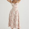 thumbnail image 3 of Robe Midi Bandage Femme Imprimé Floral Mode Sans Manches Vestidos, 3 of 7