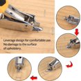 thumbnail image 4 of Upholstery Stapler, Nail Puller, Tack Puller Tool, Upholstery and Construction Staple Remover with Spike Extractor Tool, 4 of 5