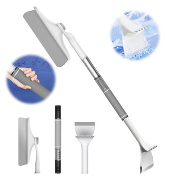 GOYDSY 3 in 1 Car Snow Ice Scraper and Brush for SUV & Trucks, Detachable Snow Scraper with Foam Grip, PVC Brush for Windshield Cleaning, Winter Car Accessories Clearance Sales Today Deals Prime