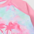 thumbnail image 5 of MIASHUI Kid Girls Two Piece Rash Guard Swimsuits Long Sleeves Shirt and Swim Trunks,Pink,9-10 Years, 5 of 5