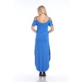 thumbnail image 4 of White Mark Women's Cold Shoulder Maxi Dress, 4 of 5