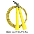 thumbnail image 3 of pitrice Speed Skipping Wire Rope Indoor Outdoor Jumping Rope Weight Loss Exercise Home Gym Workout Tool, Yellow, 3 of 6