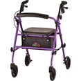 thumbnail image 2 of NOVA Journey Steel Rollator Walker, Purple, 2 of 10