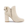 thumbnail image 3 of Unique Bargains Bottines à Talon Épais pour Femme à Bout Rond avec Nœud Décoratif, 3 of 7