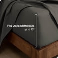 thumbnail image 3 of Bare Home 100% Cotton Flannel Fitted Sheet - Deep Pocket - Full XL, Gray, 3 of 5
