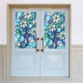 thumbnail image 4 of XZNGL Home Decor Mirror Wall Decor Pvc Lily Static Window Film No Glue Removable Stained Glass Decal, 4 of 9