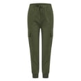 thumbnail image 4 of LSLJS Fashion Women Plus Size Drawstring Casual Elastic Waist Pocket Loose Pants, 4 of 8