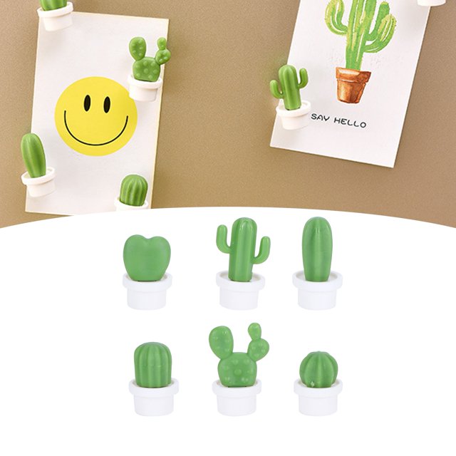Fosa Fridge Stickers,6PCS Cute Succulent Plant Magnetic Refrigerator Magnets Refrigerator Stickers Home Decor,Refrigerator Stickers