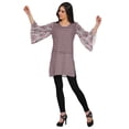 thumbnail image 3 of Moomaya Kurta Court Imprimé Kimono Tunique à Manches pour Femmes Tenue d'Été Kurti pour Dames, 3 of 5