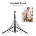 thumbnail image 3 of yeacher C05 91.7" Extendable Aluminum Alloy Selfie Stick with Tripod Base, 180° Rotatable, Bluetooth Remote, Compatible with Android 4.4+/iOS 5.1+, Portable & Lightweight (604g), 3 of 6