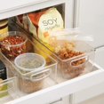 thumbnail image 3 of iDesign Plastic Stackable Pantry Bin for Kitchen Cabinets or Fridge, Set of 4, Clear, Made in USA, 3 of 9