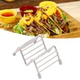 thumbnail image 4 of Taco Stand,Stainless Steel Taco Tray Taco Rack Taco Plates Pancake Stand Keeping Taco Upright Support Holder Barbecue Storage Rack for Home Kitchen Restaurant, 4 of 8