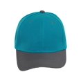 thumbnail image 2 of Two-Tone Adjustable Baseball Cap, Teal Gray, 2 of 2