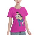 thumbnail image 2 of T-Shirt Basique à Manches Courtes pour Femmes Conan and Xiaolan, 2 of 6