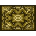 thumbnail image 1 of Ahgly Company Machine Washable Indoor Rectangle Transitional Black Brown Area Rugs, 2' x 3', 1 of 7