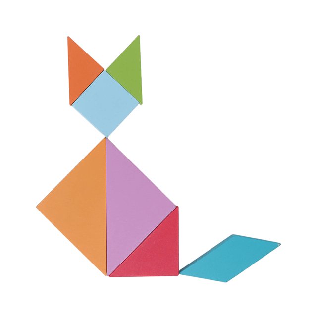 Tangram Jouets, Augmente l'Interaction Tangrams pour Enfants 7 Formes pour Maternelle