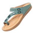 thumbnail image 1 of Women’s Toe Thong Footbed Slide Sandals  Wide Width Available, 1 of 5