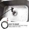thumbnail image 5 of KAKOWELY 2Pcs Drain Remover Cleaning Tool Multifunction Drain Bendable Pipe Dredging Tool,98.43"X0.39"X0.39", 5 of 5