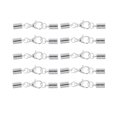 thumbnail image 2 of yuksok 10 Piece Kumihimo Leather Cord End Caps with Lobster Clasp Jewelry Making, 2 of 9