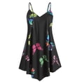 thumbnail image 1 of Plus Size Vest Women Sleeveless Vest Plus Size Spaghetti Strap Butterfly Print Tank Top, 1 of 3