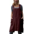 thumbnail image 1 of MesaSe Japan Style Cotton Linen Aprons Pinafore Cross Bandage X Shape Back, 1 of 6
