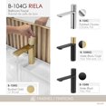 thumbnail image 4 of Stylish Riela 7 ½" Ht Single Handle Brushed Gold Bathroom Faucet B-104G, 4 of 9