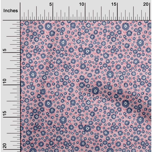 oneOone Cotton Flex Pink Fabric Floral & Texture Craft Projects Decor Fabric Printed By The Yard 40 Inch Wide