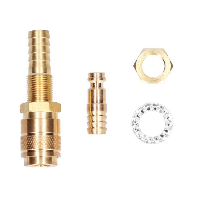Quick Connector M10, Welding Equipment Accessory Quick Connector Brass Connector For TIG Welding Torch For Torch Welding Equipment Golden