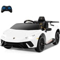 thumbnail image 1 of Licensed Lamborghini Huracan Ride on Car by OLAKIDS, 12V Kids Electric Vehicle Battery Powered Toy with Remote Control, LED Lights, Spring Suspension, Bluetooth, MP3, Aged 3-8 Years, 1 of 9