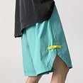 thumbnail image 5 of TopLLC Mens Shorts, Men shorts Shorts Men's Wide-Leg Style Solid Color Drawstring Pocket Quick Drying Casual Work Shorts., 5 of 5