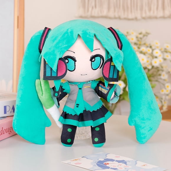 Miku Fufu Plush Toys Anime SEGA Hatsune Miku Kawaii Stuffed Dolls Package Pendant Toys Brooch Kids Birthday Gifts