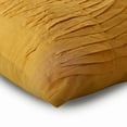 thumbnail image 2 of Mango Yellow Pillow Cover, Textured Pintucks Pillowcases, 20x20 inch (50x50 cm) Throw Pillow Cover, Modern Pillow Cover, Square Silk Pillow Cover Couch, Solid - Mango Souffle, 2 of 3