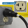 thumbnail image 4 of Conntek 20520-025 NEMA 5-20 Rallonge Extérieure 20 A 125 Volts, 25 Pieds, 4 of 4
