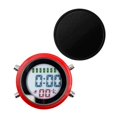 thumbnail image 2 of Abbracc Digital Alarm Clock Digital Clock Waterproof Radio Controlled Alarm Clock with Red-Black, 2 of 9