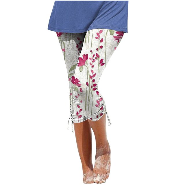 Pantalon Cargo pour Femmes à Coupe Décontractée par Generic TG, Capris Décontractés Noirs Unis, à Cordon, Raccourcis, Légers, 1 Unité