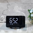 thumbnail image 4 of Boovnll Alarm Clock, Lcd Projection Digital Weather Snooze Alarm Clock Led Backlight Color Display, Clock, Alarm Clocks for Bedrooms, Alarm Clocks, 4 of 8