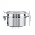 thumbnail image 3 of Coofit Food Storage Container Sealed Stainless Steel Airtight Canister for Tea Coffee, 3 of 9